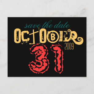 Postal De Anuncios 31 de octubre Guardar la fecha