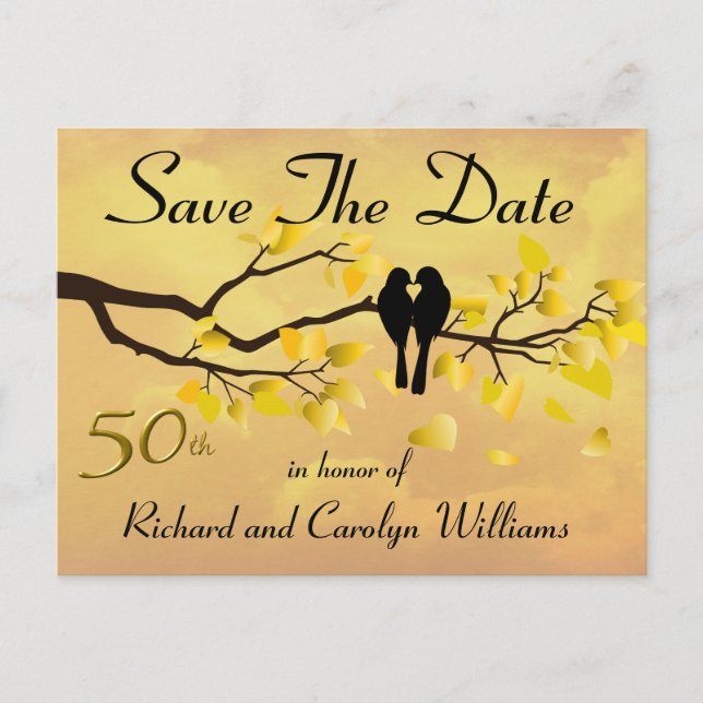 Postal De Anuncios 50.º Aniversario de los Aves Amantes Salva La Fech (Anverso)