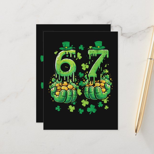 Postal De Anuncios 6 7 St Patricks Day (Anverso/Reverso In Situ)