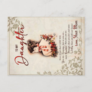 Postal De Anuncios A Mi Hija, A Mi Hija Y A Mi Mamá