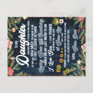 Postal De Anuncios A Mi Hija, Regalo, Navidades Carta A La Hija