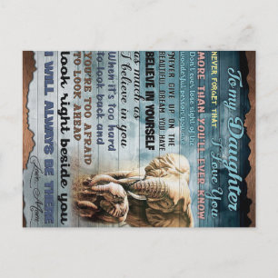 Postal De Anuncios A mi hija, un regalo gracioso   Presente familiar