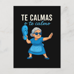 Postal De Anuncios Abuela divertida mexicana española