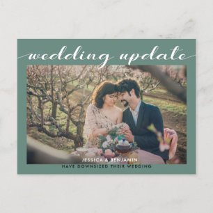 Postal De Anuncios Actualización de Boda Boda más Pequeña
