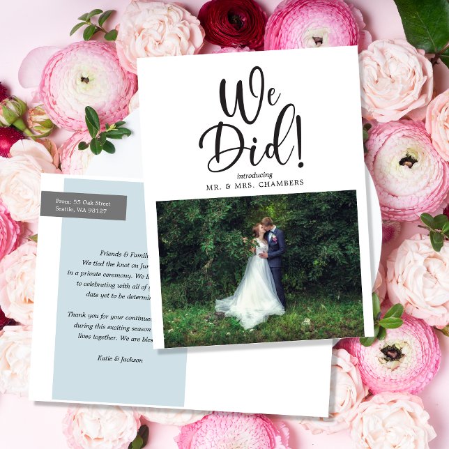 Postal De Anuncios Actualización de foto de fuga/ boda (Subido por el creador)