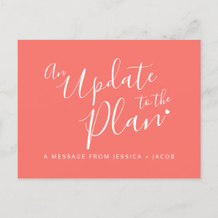 Postal De Anuncios Actualización para planificar la cancelación de la
