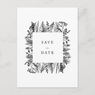 Postal De Anuncios Acuarela Botánica Save the Date