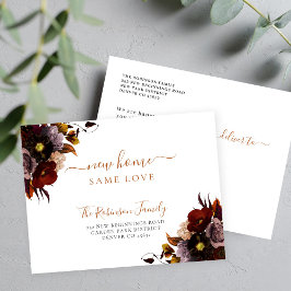 Postal De Anuncios Acuarela floral elegante chic mudanza