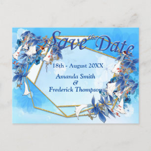 Postal De Anuncios Acuarela Ilustrada Moon-flower