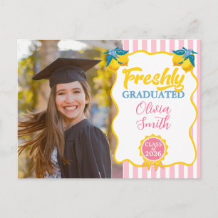 Postal De Anuncios Acuarela Limón Clase 26 recién graduado Foto