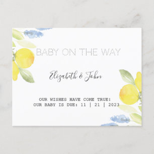 Postal De Anuncios Acuarelas de limones