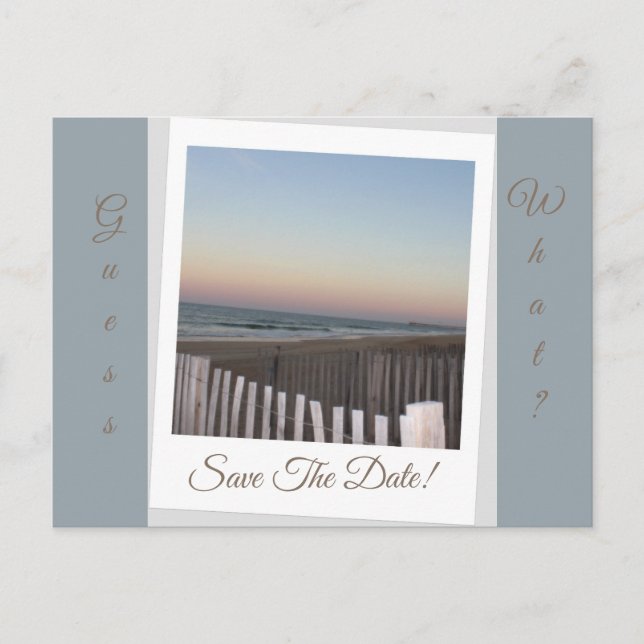 Postal De Anuncios ¿Adivina qué? Guárdala fecha (Anverso)