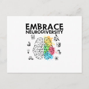 Postal De Anuncios Adopción de la neurodiversidad Autismo Conciencia