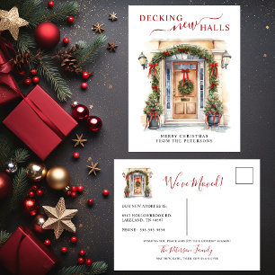 Postal De Anuncios Adornando nuevos pasillos Nueva casa Navidad Mudan
