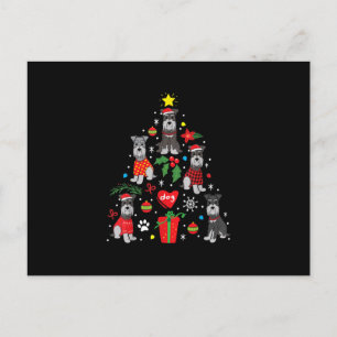 Postal De Anuncios Adorno de árbol de Navidad de Schnauzer Perro dive