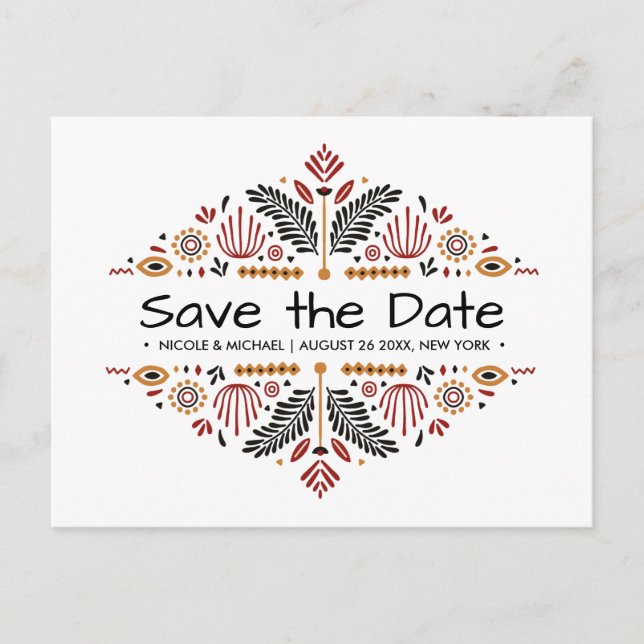Postal De Anuncios Africana | Boda en Ankara Kente (Anverso)