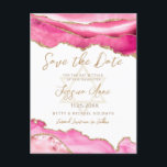 Postal De Anuncios Agate Bat Mitzvah, Purpurina De Oro Rosado Moderno<br><div class="desc">Agar purpurina de oro rosa y falso con una Estrella de David dorada decora esta elegante acuarela Bat Mitzvah Guardar la tarjeta de fecha. Este diseño está decorado con agate de mármol rosa, acentuado por un falso purpurina de oro. Los detalles de tu celebración pueden ser personalizados en una moderna...</div>
