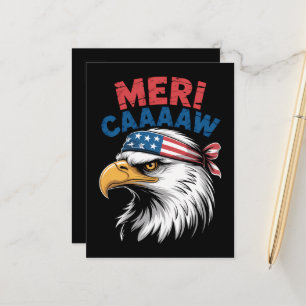 Postal De Anuncios Águila patriótica de la libertad del 4 de julio