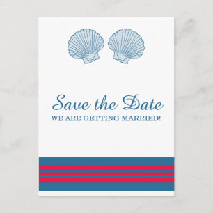 Postal De Anuncios Agujas marinas náuticas rojas azules salvan la fec