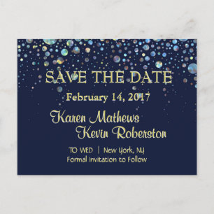 Postal De Anuncios Ahorre la fecha