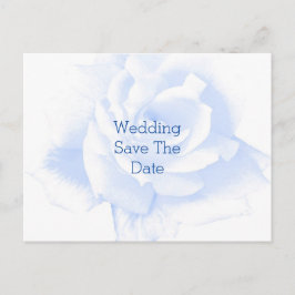 Postal De Anuncios Ahorre la fecha de boda diseño de rosa de color az