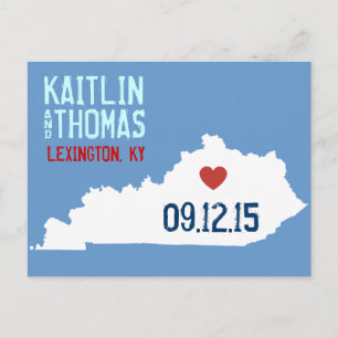Postal De Anuncios Ahorre la fecha - personalizable - Kentucky