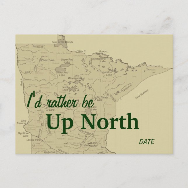 Postal De Anuncios Ahorro al aire libre Fecha/Invitación (Anverso)