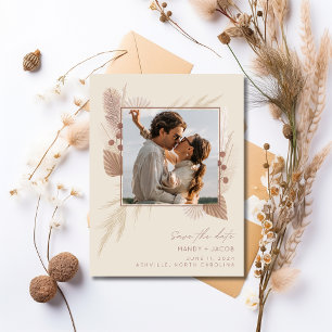 Postal De Anuncios Ahorro Boho Foto Boda Save the Date