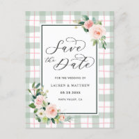 Ahorro de Boda de Flor de Acuarela