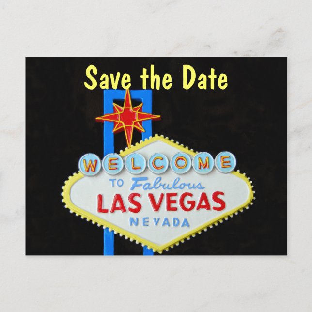 Postal De Anuncios Ahorro de Boda en Las Vegas (Anverso)