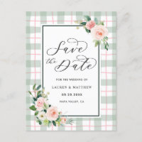 Ahorro de Boda Flor de Acuarela Save the Date