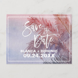 Postal De Anuncios Ahorro del Atardecer Tropical