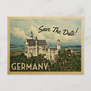Postal De Anuncios Alemania Guarda la Fecha Castillo de Neuschwanstei