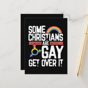 Postal De Anuncios  Algunos cristianos son gay, supérenlo