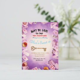 Postal De Anuncios Alicia En El País De Las Maravillas Salven La Fech