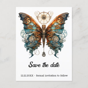 Postal De Anuncios Almirante Mariposa Chronoflutter Boda Steampunk 