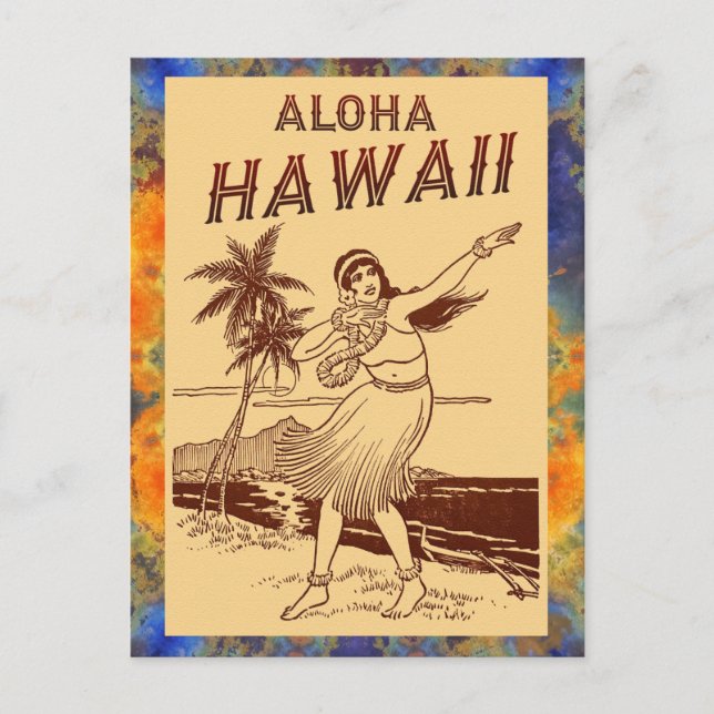 Postal De Anuncios ¡Aloha Hawaii!  (Anverso)