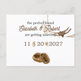 Postal De Anuncios Amantes del Café Guarden la Fecha