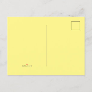 Postal De Anuncios Amarillo Claro #FFF888, Mazapán