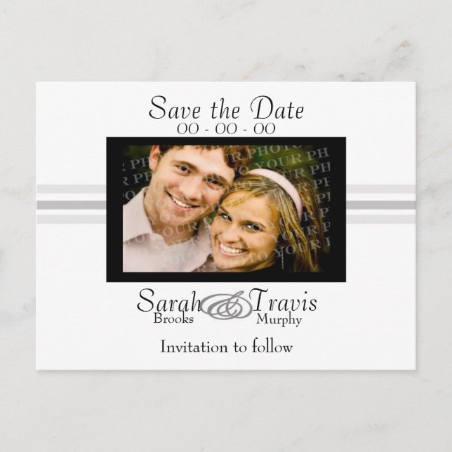 Postal De Anuncios Añadir tu propia foto - Blanco (Anverso)