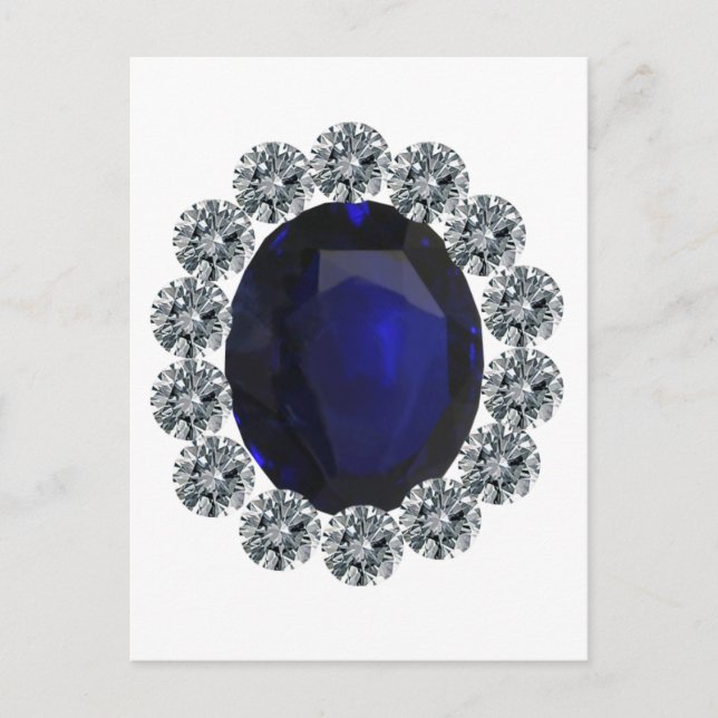 Postal De Anuncios Anillo de compromiso de señora Diana (Anverso)