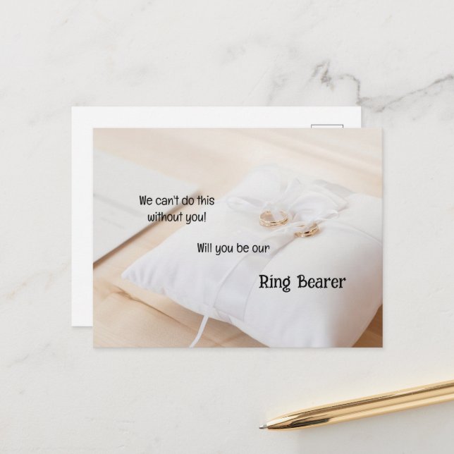 Postal De Anuncios Anillos De Oro En Un Portafolio De Satin (Anverso/Reverso In Situ)