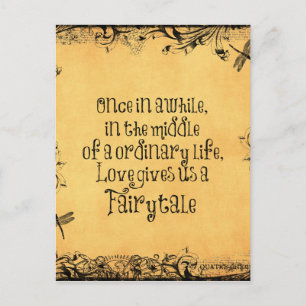 Postal De Anuncios Antigüedad vintage con Boda de citas de amor