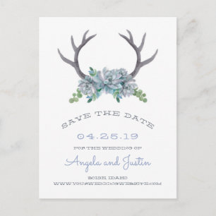 Postal De Anuncios Antillas acuáticas y boda campestre Echeveria