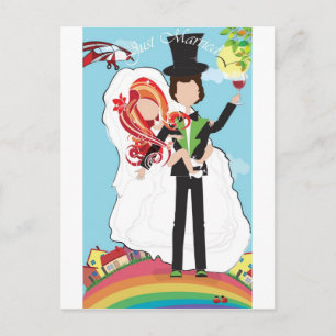 Postal De Anuncios ¡Apenas casado!