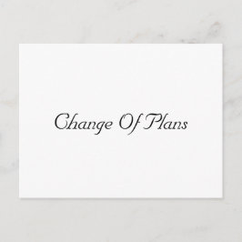 Postal De Anuncios Aplazamiento de Boda Simple 