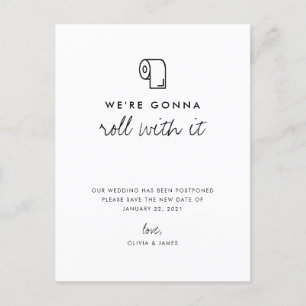 Postal De Anuncios Aplazar la boda Cambiar la fecha Posponer la boda