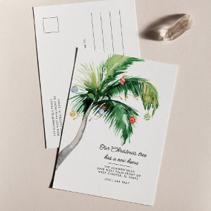 Postal De Anuncios Árbol de Palma Móvil de Vacaciones de Navidad