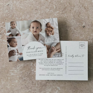 Postal De Anuncios Arco moderno boho de agradecimiento de múltiples f