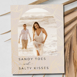 Postal De Anuncios Arena de Sandy Toes Foto Boda en la playa Salven l